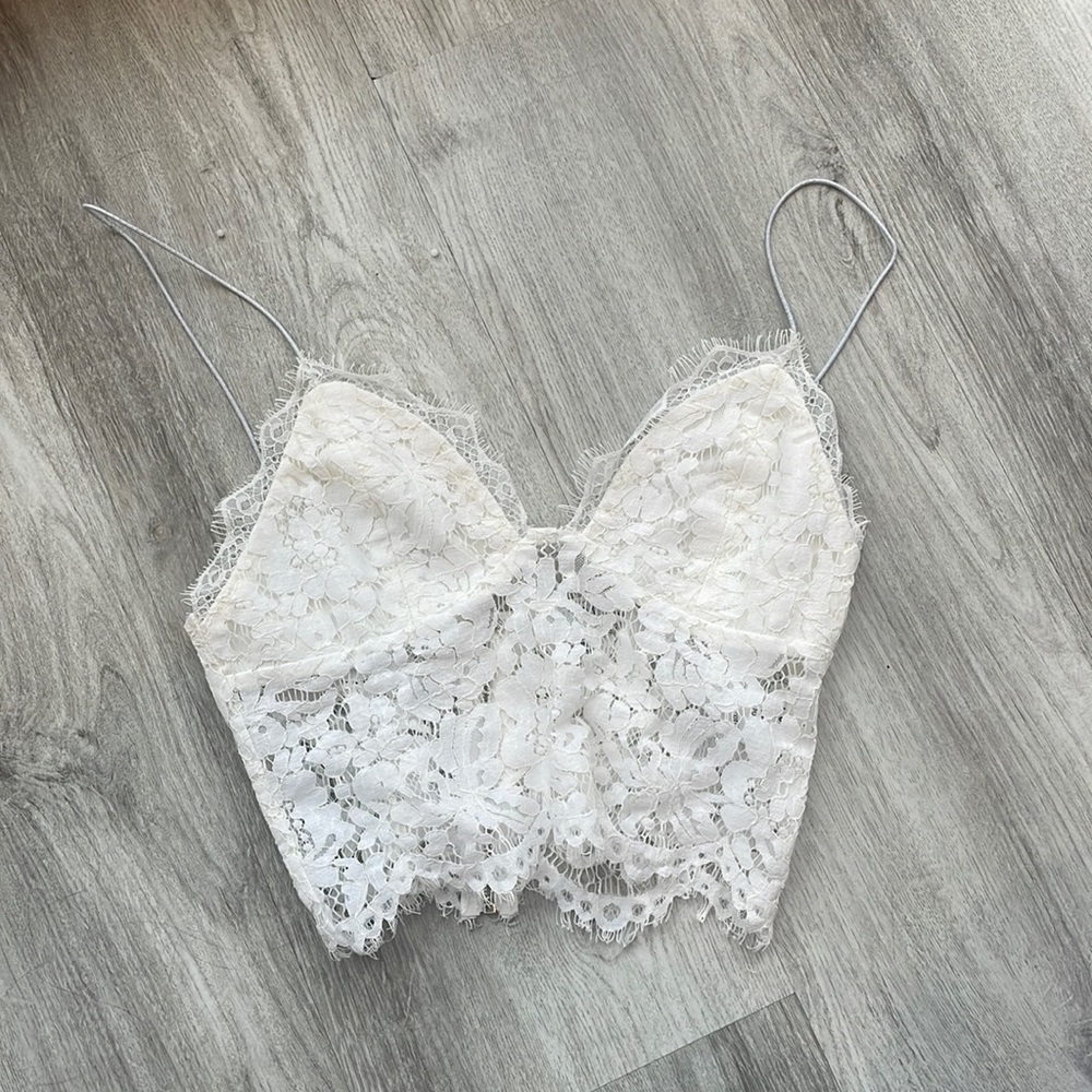 White lace top